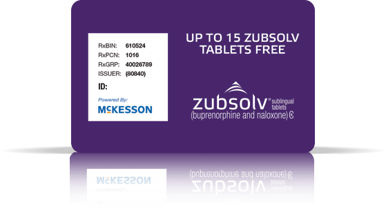 ZUBSOLV® (buprenorphine and naloxone)Voucher Card